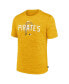 Men's Gold Pittsburgh Pirates Authentic Collection Velocity Performance Practice T-shirt