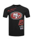 Men's Christian McCaffrey Black San Francisco 49ers Fast Lane Name Number Player T-Shirt