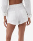 Juniors' Carla Cotton High-Rise Pull-On Shorts