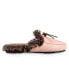 Women's Faux Leather Vivienne Scuff Slippers