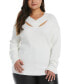 Plus Size Cutout Neck Sweater