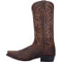 Dan Post Boots Renegade Distressed Embroidered Snip Toe Cowboy Mens Brown Dress