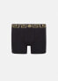 VERSACE UNDERWEAR 278504 Black Greca Border logo Boxer trunks sz 3