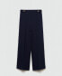 Women's Buttons Straight-Fit Trousers