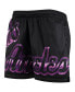 Women's Black Los Angeles Lakers Big Face 4.0 Mesh Shorts