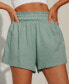 Women's Smocked Paperbag Waist Shorts