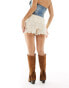 New Look crochet short in cream