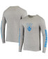 Men's Heathered Gray Los Angeles Chargers Heavyweight Thermal Long Sleeve T-shirt