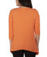 Women's Plus Size Button Detail Ribbed Tunic