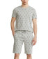 Men's Cotton Logo Pajama Shorts