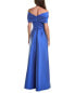 Teri Jon By Rickie Freeman Gazar Gown Women's Blue 18