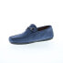 Bruno Magli Xander BM3XANK1 Mens Blue Suede Loafers & Slip Ons Moccasin Shoes 8