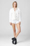 Blank NYC Eyes On You Jacket denim white distressed size XS 293142