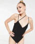 Extro & Vert structured strappy body in black