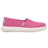 TOMS Alpargata Mallow Slip On Womens Pink Sneakers Casual Shoes 10017837T