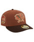 Men's Brown Oakland Athletics Velvet Logo Fill Low Profile 59FIFTY Fitted Hat