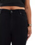 DTT Plus Ellie high waisted skinny jeans in black