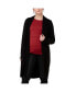 Maternity Ripe Linda Nursing Longline Knit Cardigan Black