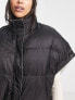 UGG Sydnee reversible puffer vest jacket in black