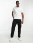 Selected Homme polo in white with tipping