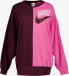 Nike FT FLC OOS Crew Dames Sweater Over Sized - Rood