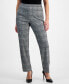 Petite Plaid Pull-On Pants