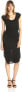 Joe's Jeans 237592 Womens Knotted Jersey Sheath Dress Solid Black Size Medium