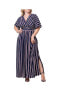 Plus Size Vienna Kimono Sleeve Long Maxi Dress