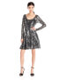 Plenty By Tracy Reese Audriana Cocktail Dress Black Silver Size 0