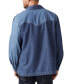 Men's Relaxed Fit Long Sleeve Button-Front Denim Shirt-Jacket