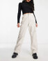 River Island straight cargo trouser in ecru