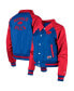 Women's Royal Buffalo Bills Coaches Raglan Full-Snap Jacket