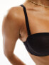 Dorina Exclusive Mix & Match Invisible Sculpt mesh unpadded bandeau bra with removeable straps in black