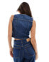 Levi's Bella denim corset vest in blue