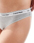 Calvin Klein modern logo low rise bikini brief in grey