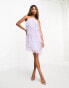 Collective the Label tiered tulle mini dress in lilac