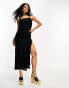 Extro & Vert cami maxi dress in sheer leopard velvet burnout