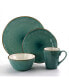 Caribbean Tide 16 Piece Luxurious Stoneware Dinnerware Set