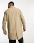 Only & Sons longline mac in beige