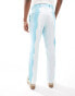 Viggo suit trousers in wave print in light blue