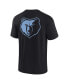 Men's and Women's Black Memphis Grizzlies Super Soft T-shirt