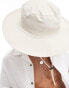 ASOS DESIGN safari bucket hat in ecru