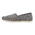 TOMS Alpargata Leopard Slip On Womens Black Flats Casual 10018771T