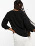 JDY v neck blouse in black