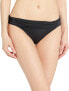 BCBGMAXAZRIA 167085 Women's Rouched Soft Band Hipster Black Bikini Bottom sz. 2