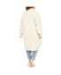 Plus Size Fluffy Longline Cardigan