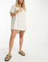 Rhythm classic shirt summer dress in oat