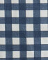 Resin-coated gingham check tablecloth