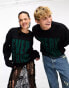 Weekday – Unisex Fabian – Unisex-Pullover in Schwarz mit Grafikprint, exklusiv bei ASOS