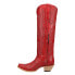 Corral Boots Tall Top Embroidery Snip Toe Cowboy Womens Red Casual Boots A4465